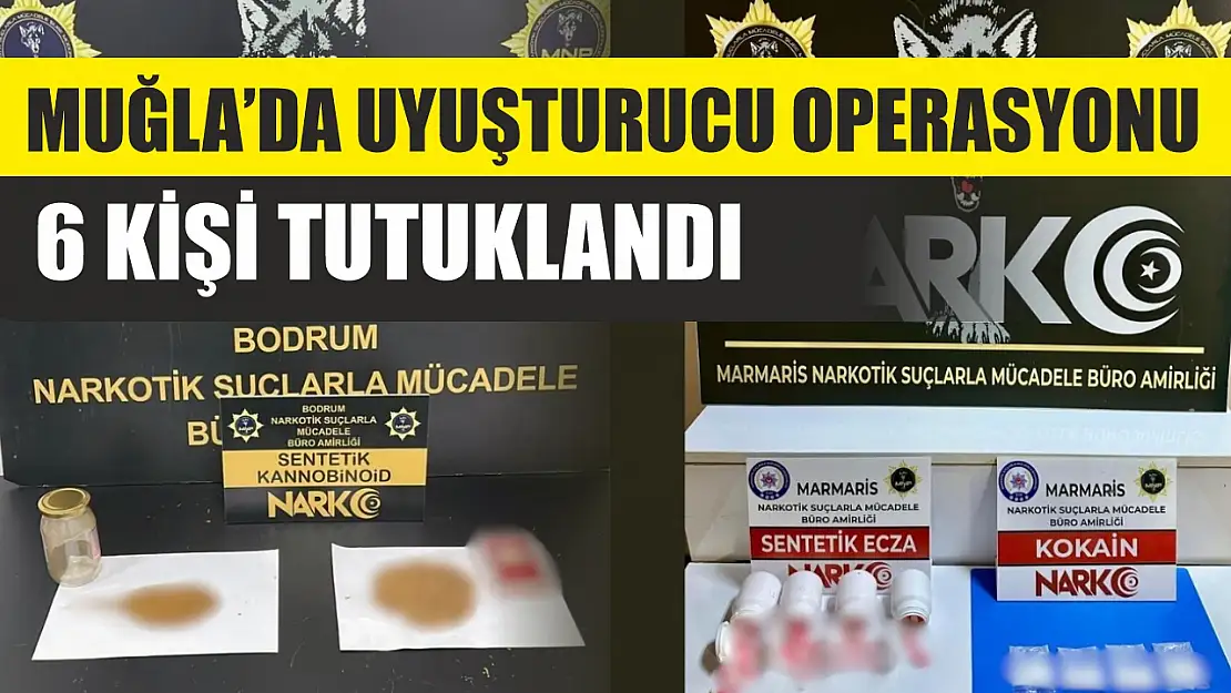 Muğla'da uyuşturucu operasyonlarında 6 tutuklama