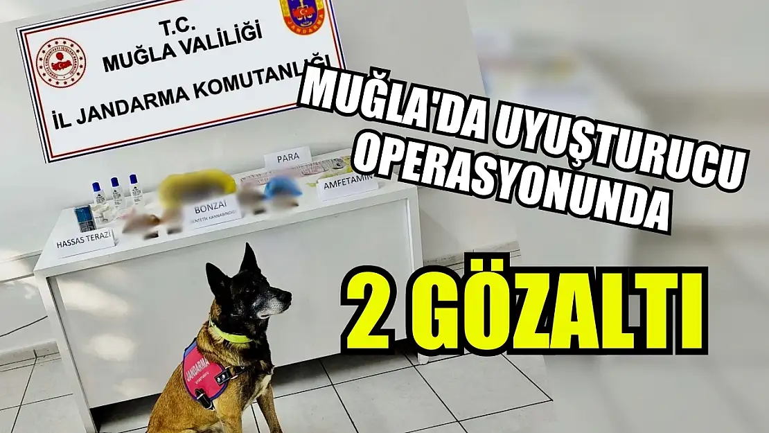 Muğla'da uyuşturucu operasyonunda 2 gözaltı