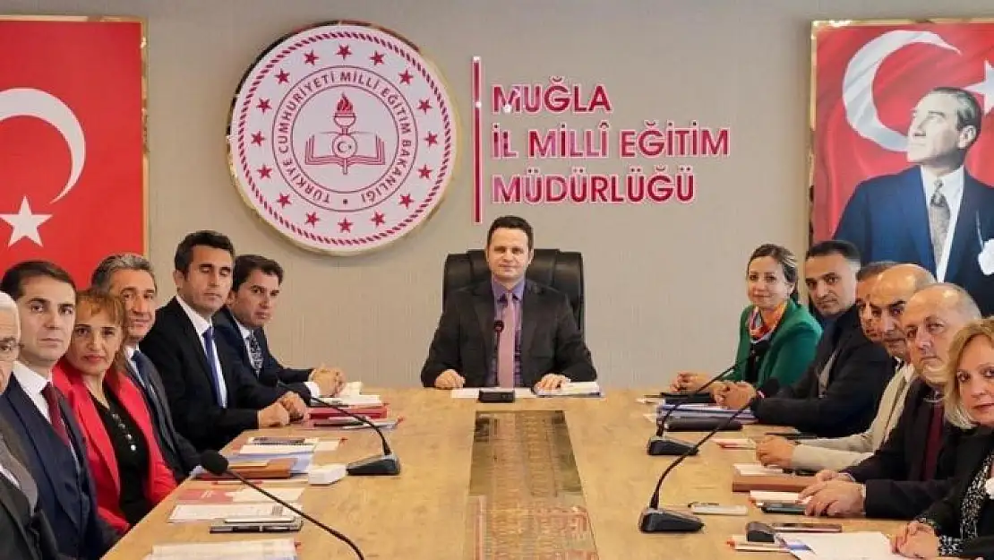 MUĞLA İL MİLLİ EĞİTİM'DE DEĞERLENDİRME TOPLANTISI GERÇEKLEŞTİRİLDİ