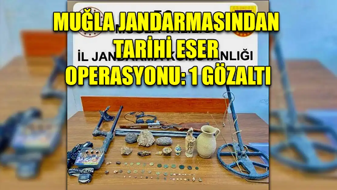 Muğla jandarmasından tarihi eser operasyonu: 1 gözaltı