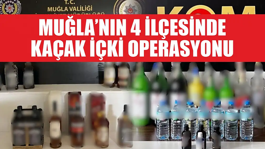 Muğla'nın 4 ilçesinde kaçak içki operasyonu