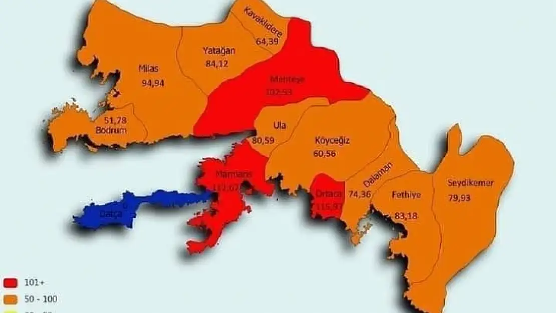 Muğla'nın detaylı virüs haritasının resmi kaynağı yok!