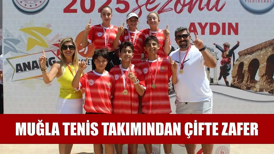 Muğla tenis takımından çifte zafer