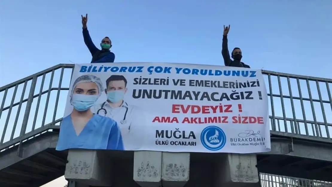 Muğla Ülkü Ocakları'ndan Sağlık Çalışanlarına Moral