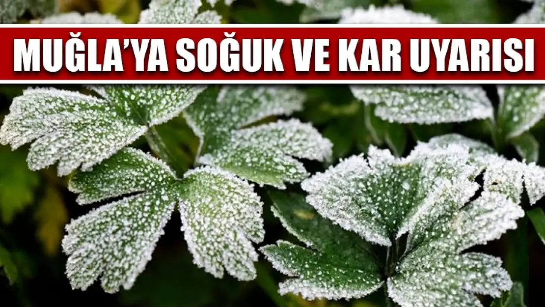 Muğla'ya soğuk ve kar uyarısı