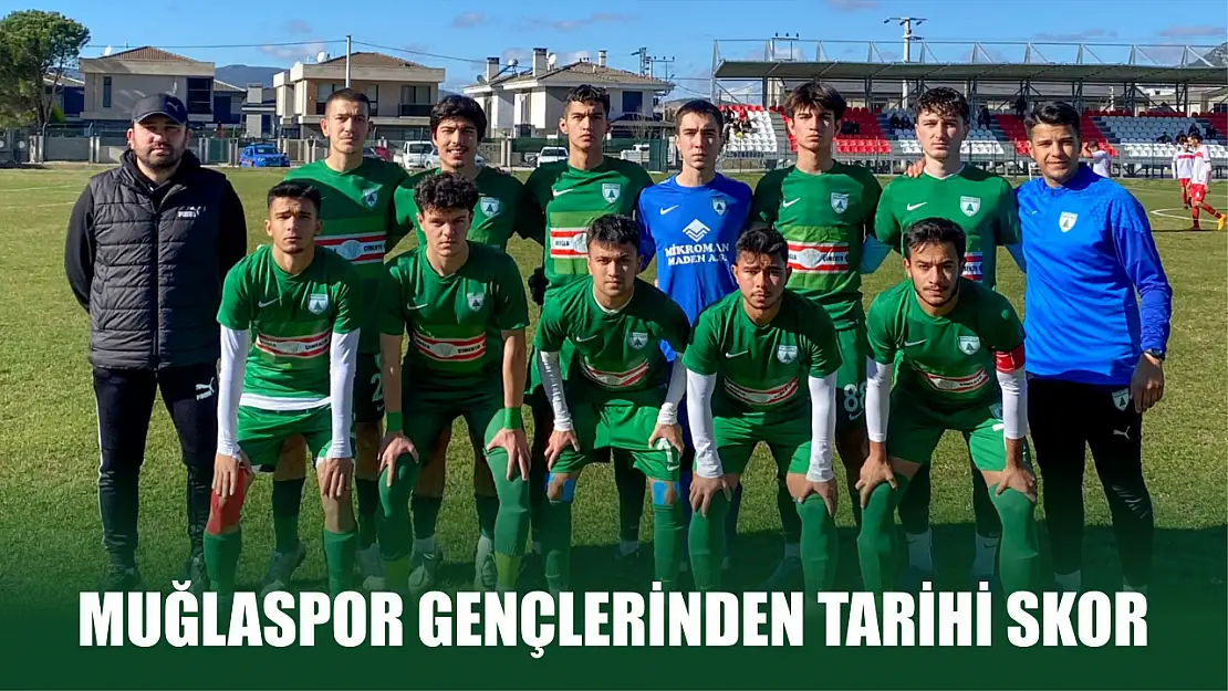 Muğlaspor gençlerinden tarihi skor: 15-0