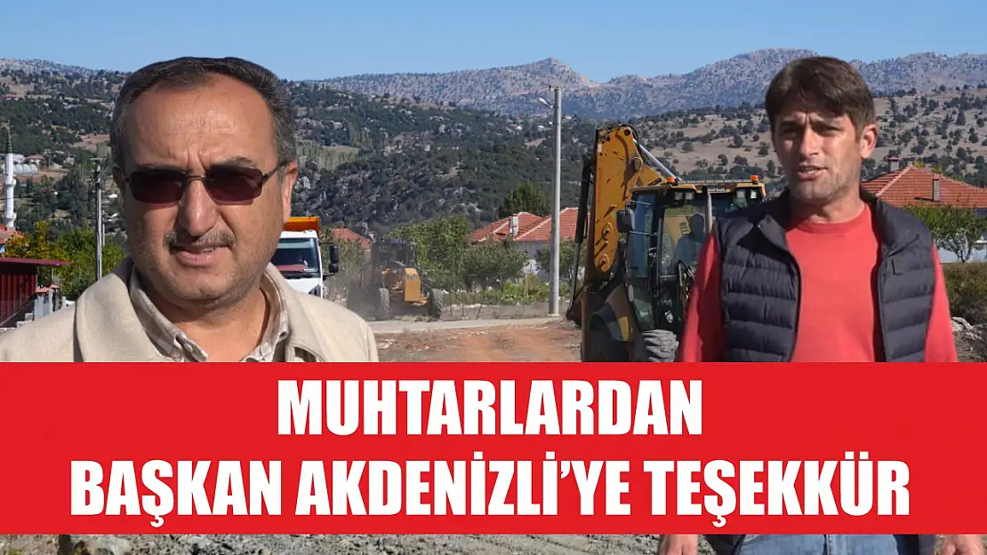 Muhtarlardan Başkan Akdenizli'ye teşekkür