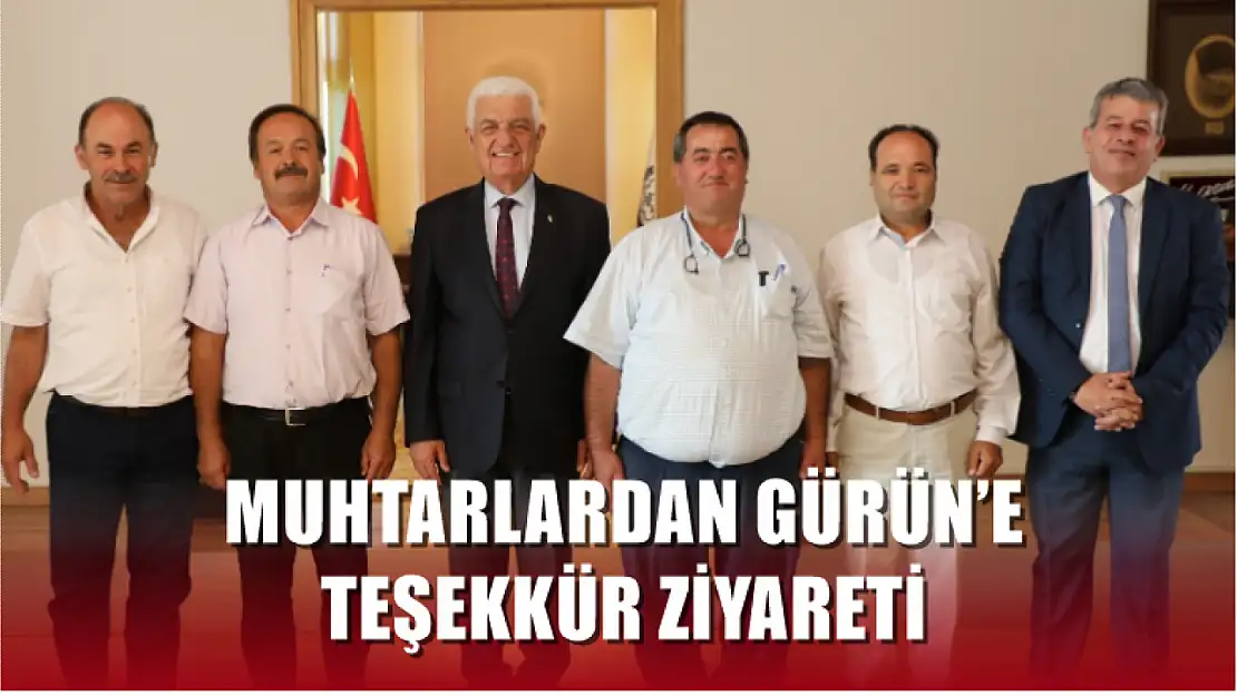 Muhtarlardan Gürün'e Teşekkür Ziyareti