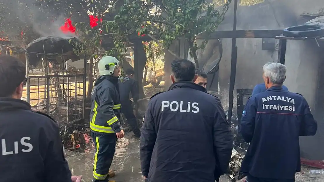 Müstakil evde çıkan yangın itfaiye ekipleri tarafından söndürüldü