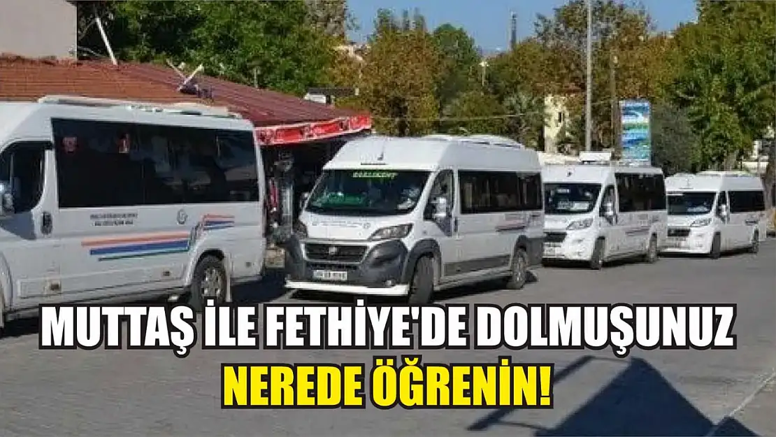 MUTTAŞ ile Fethiye'de Dolmuşunuz Nerede Öğrenin!