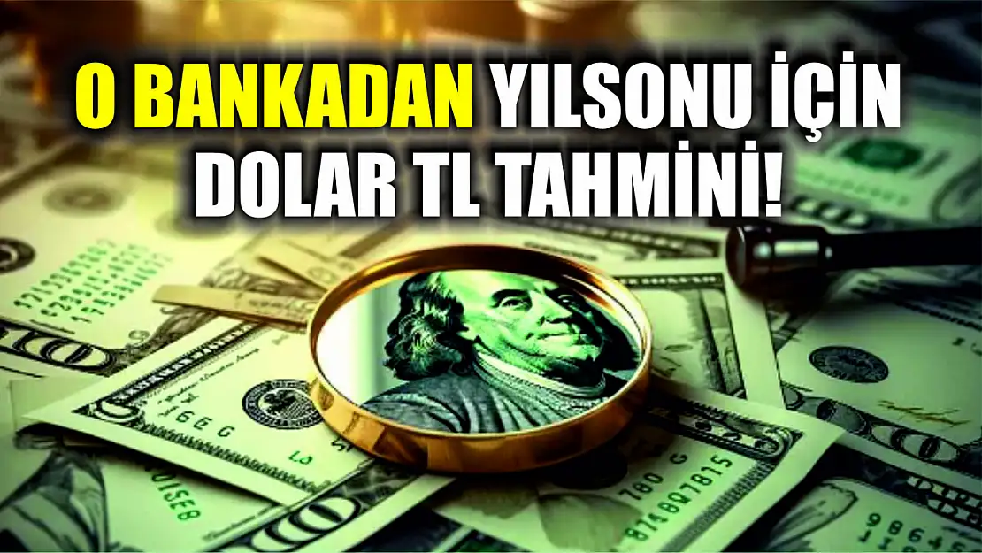 O bankadan yılsonu için Dolar TL tahmini