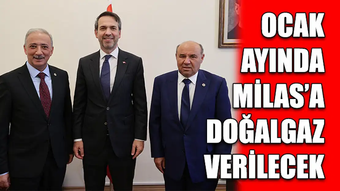 Ocak Ayında Milas'a Doğalgaz Verilecek