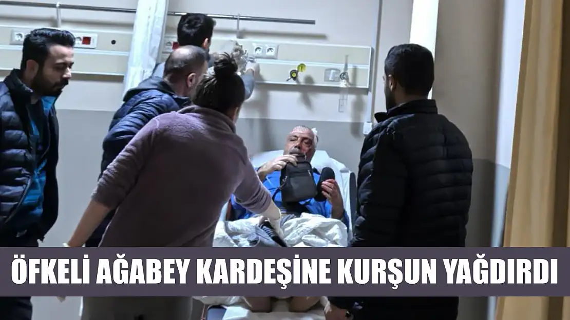 Öfkeli ağabey kardeşine kurşun yağdırdı