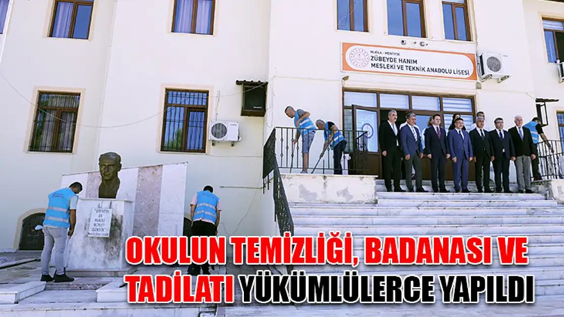 Okulun Temizliği, Badanası Ve Tadilatı Yükümlülerce Yapıldı