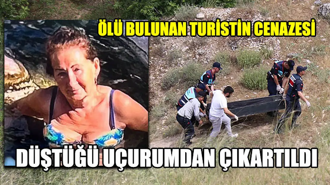 Ölü Bulunan Turistin Cenazesi Düştüğü Uçurumdan Çıkartıldı