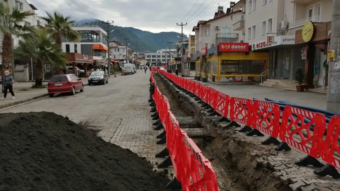 Ölüdeniz Caddesi'nde altyapı çalışmaları başladı