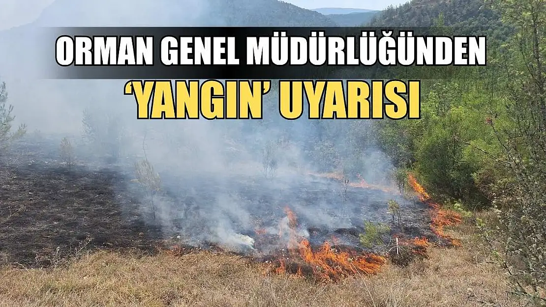 Orman Genel Müdürlüğünden 'Yangın' uyarısı