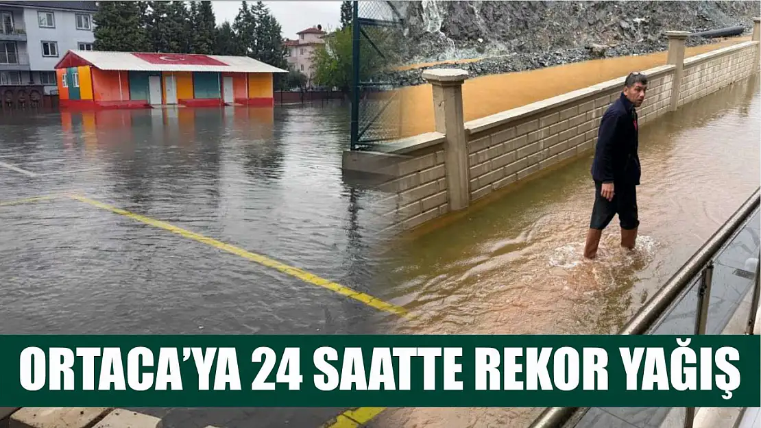 Ortaca'ya 24 saatte rekor yağış