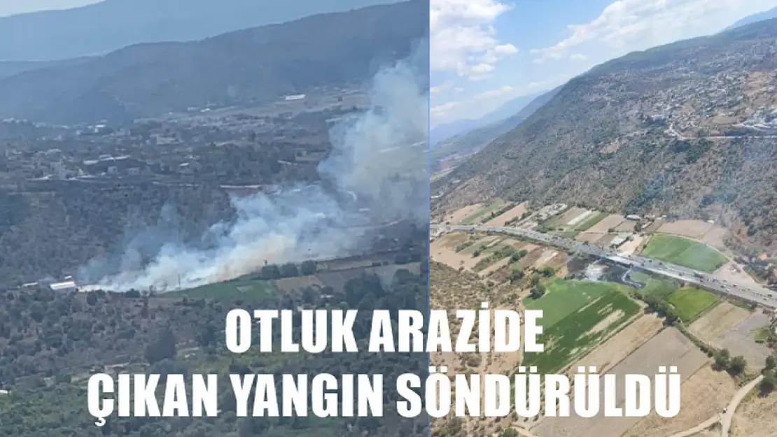 Otluk arazide çıkan yangın söndürüldü