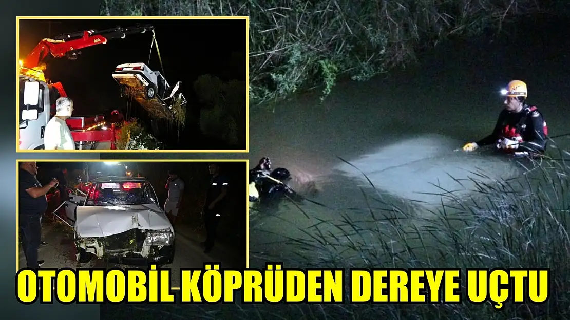 Otomobil köprüden dereye uçtu: 1'i çocuk 2 kişi kayıp