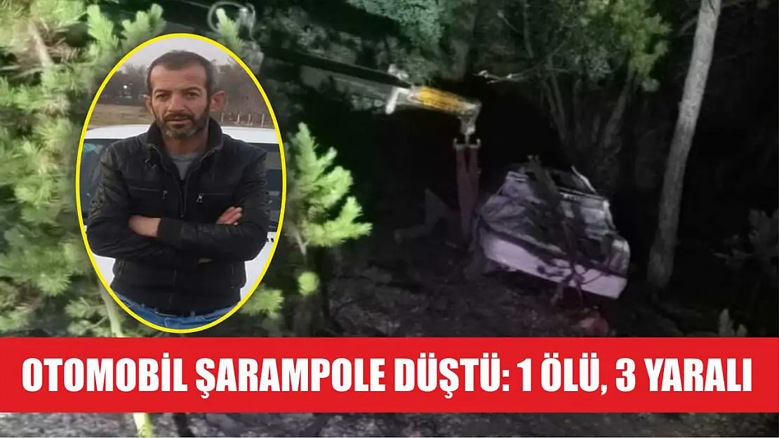 Otomobil şarampole düştü: 1 ölü, 3 yaralı