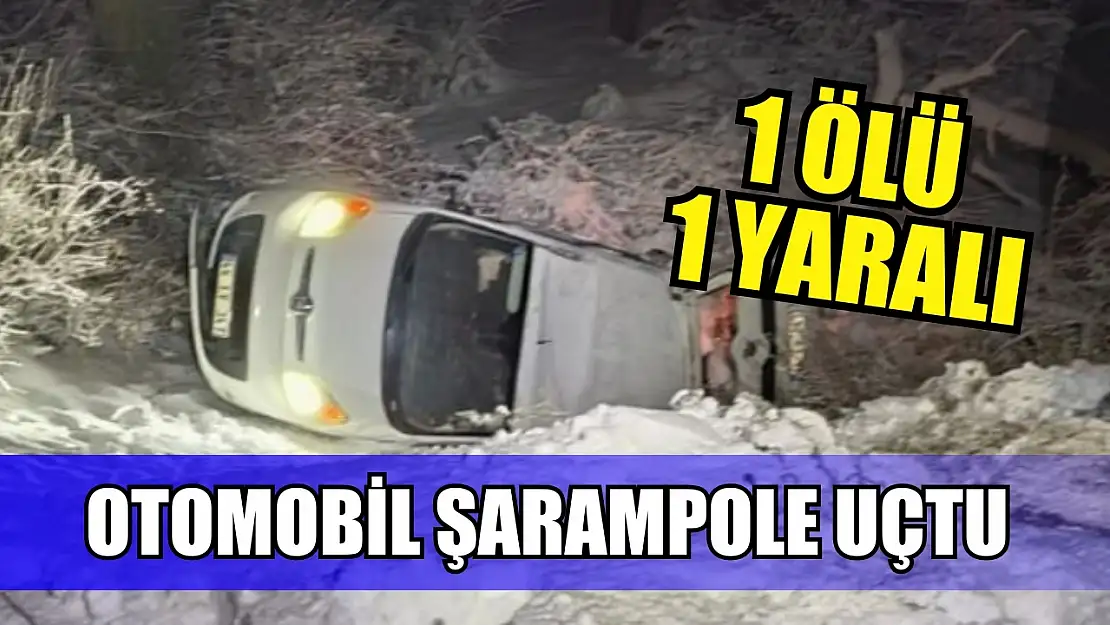 Otomobil şarampole uçtu: 1 ölü, 1 yaralı