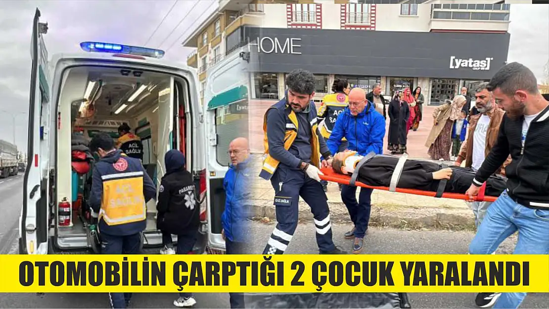 Otomobilin çarptığı 2 çocuk yaralandı