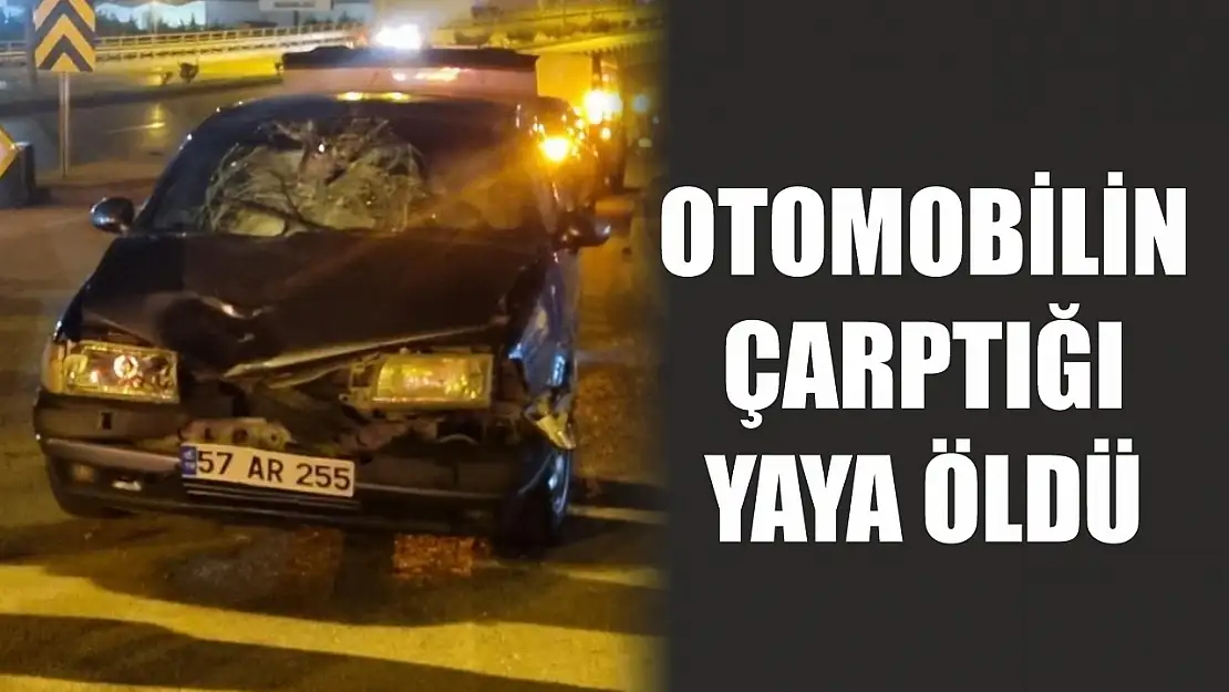 Otomobilin çarptığı yaya öldü