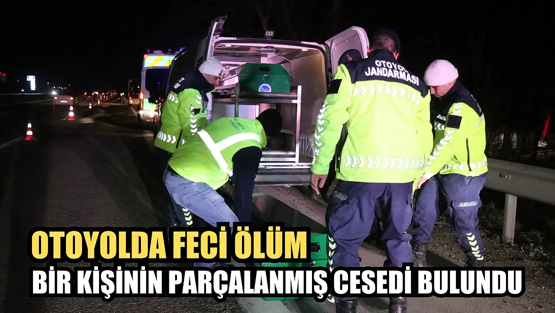 Otoyolda feci ölüm: Bir kişinin parçalanmış cesedi bulundu