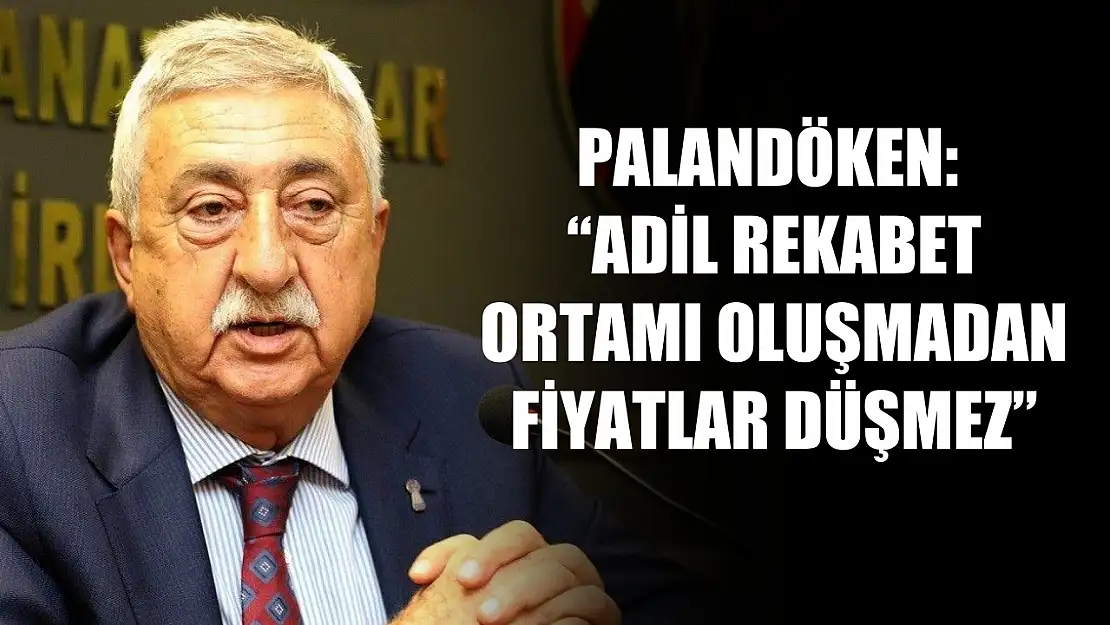 Palandöken: 'Adil rekabet ortamı oluşmadan fiyatlar düşmez'