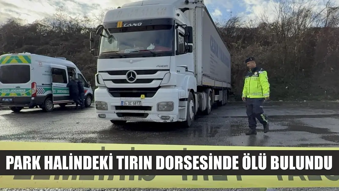 Park halindeki tırın dorsesinde ölü bulundu