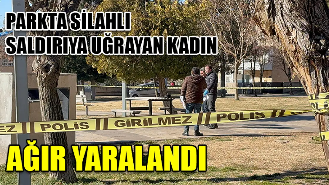 Parkta silahlı saldırıya uğrayan kadın ağır yaralandı