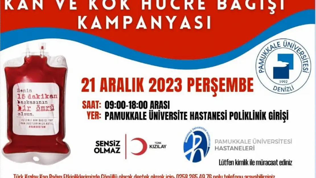 PAÜ kan bağışı için seferberlik başlattı