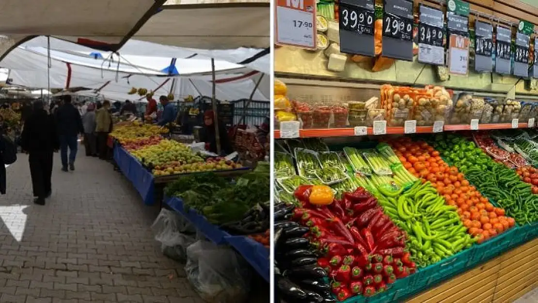 Pazar ve market fiyatları arasında fark büyük