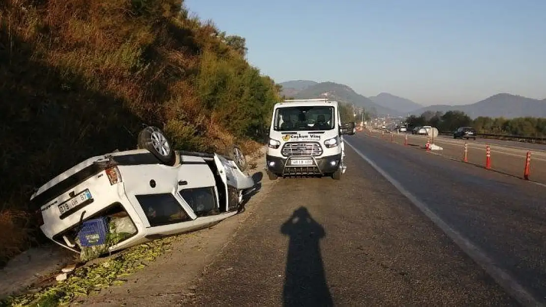 Pazara giderken kaza yaptılar