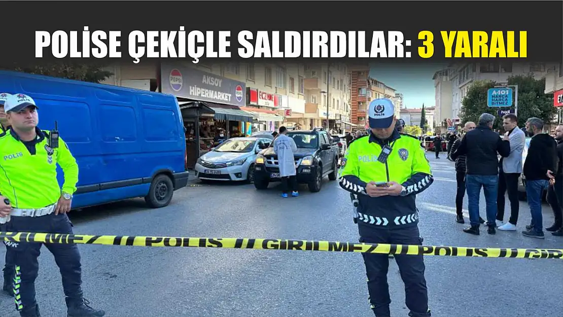 Polise çekiçle saldırdılar: 3 yaralı