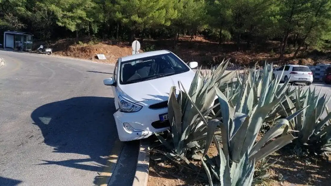 Polisten kaçarken kaza yaptı