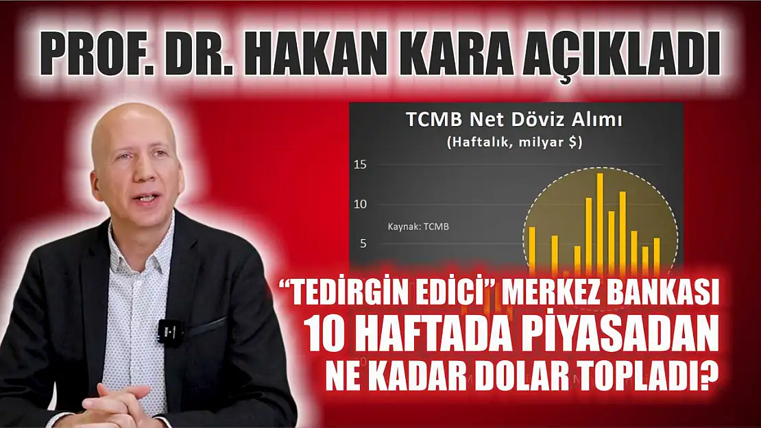 Prof. Dr. Hakan Kara açıkladı: 'Tedirgin edici' Merkez Bankası 10 haftada piyasadan ne kadar dolar topladı?