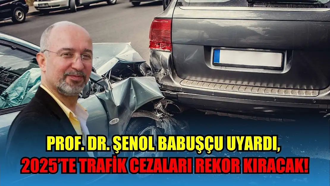 Prof. Dr. Şenol Babuşçu uyardı, 2025'te trafik cezaları rekor kıracak!