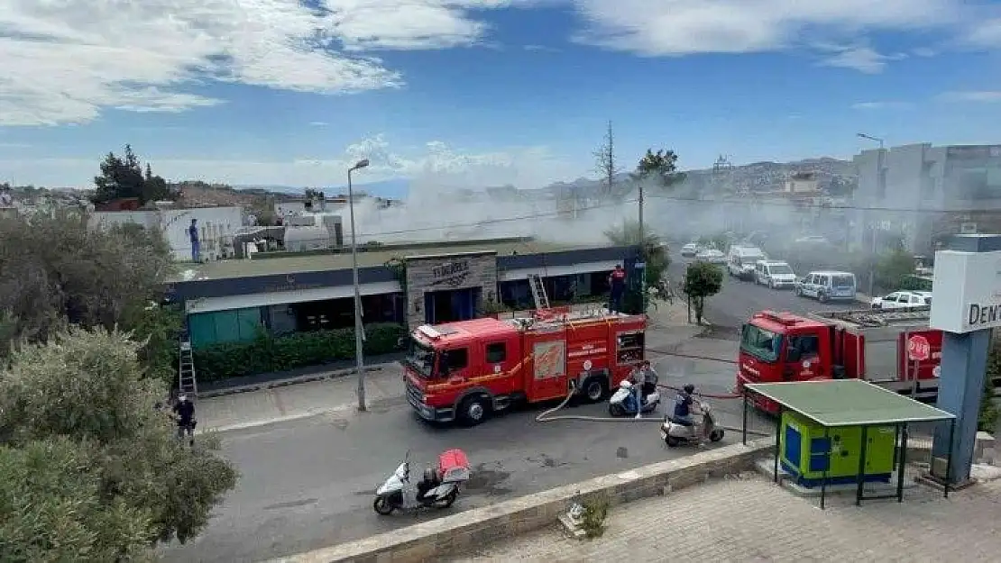 Restoranın bacasında yangın çıktı