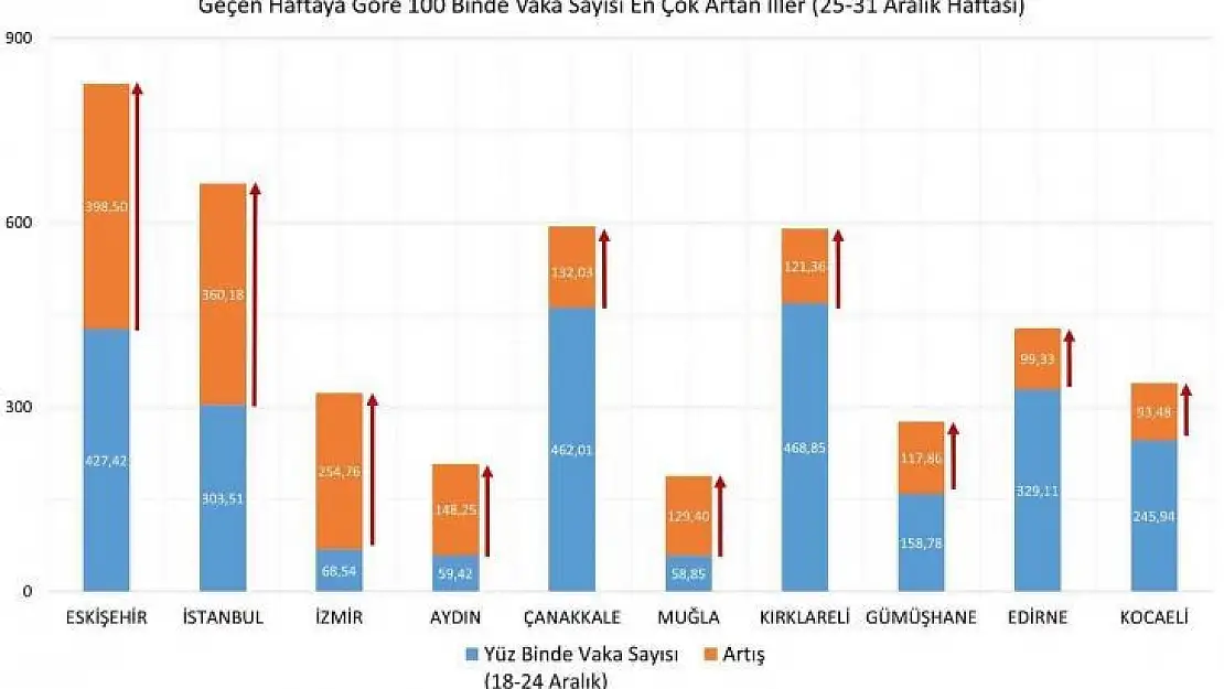 Muğla vaka sayısı en yoğun iller arasında