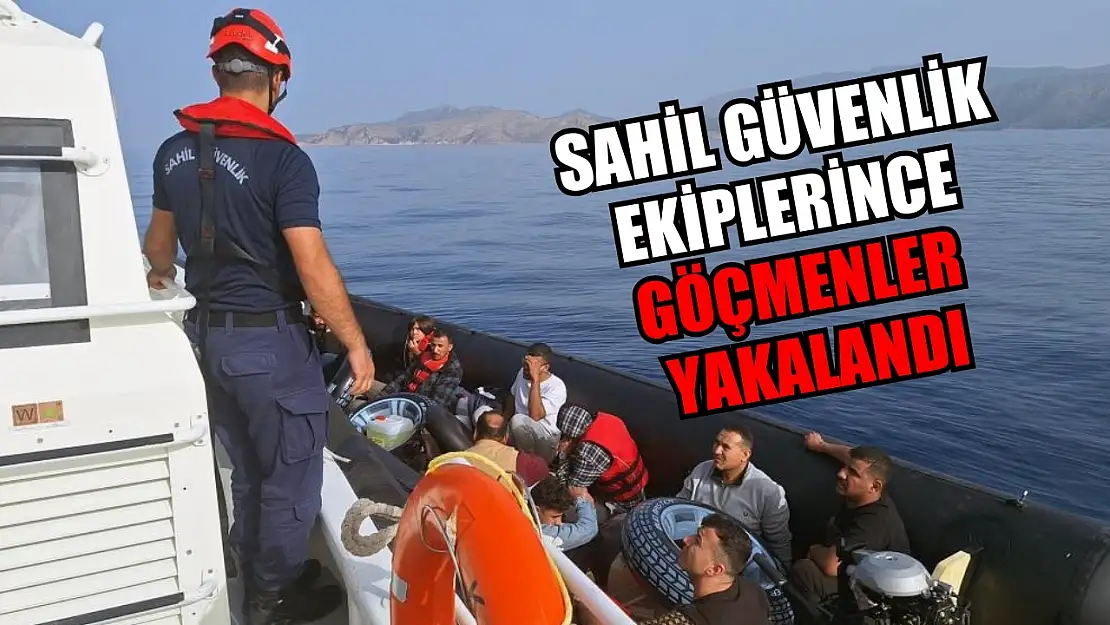 Sahil Güvenlik ekiplerince göçmenler yakalandı