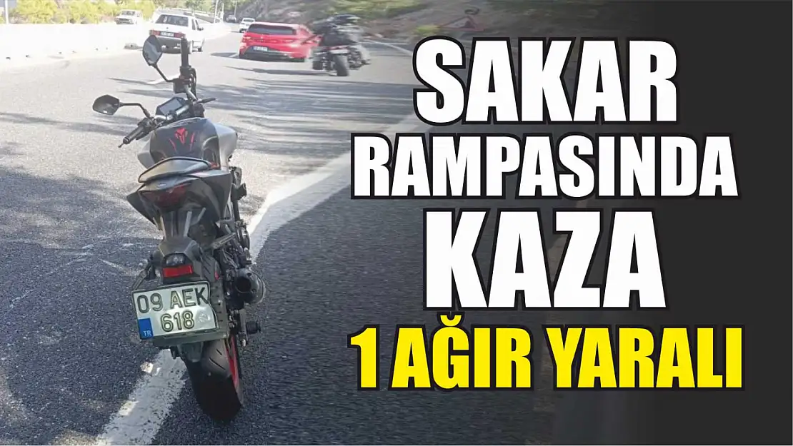 Sakar rampasında kaza: 1 ağır yaralı