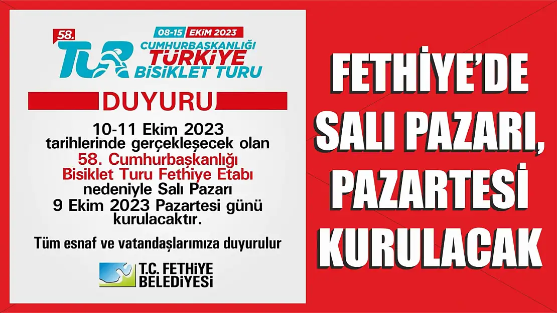 Salı pazarı Pazartesi günü kurulacak