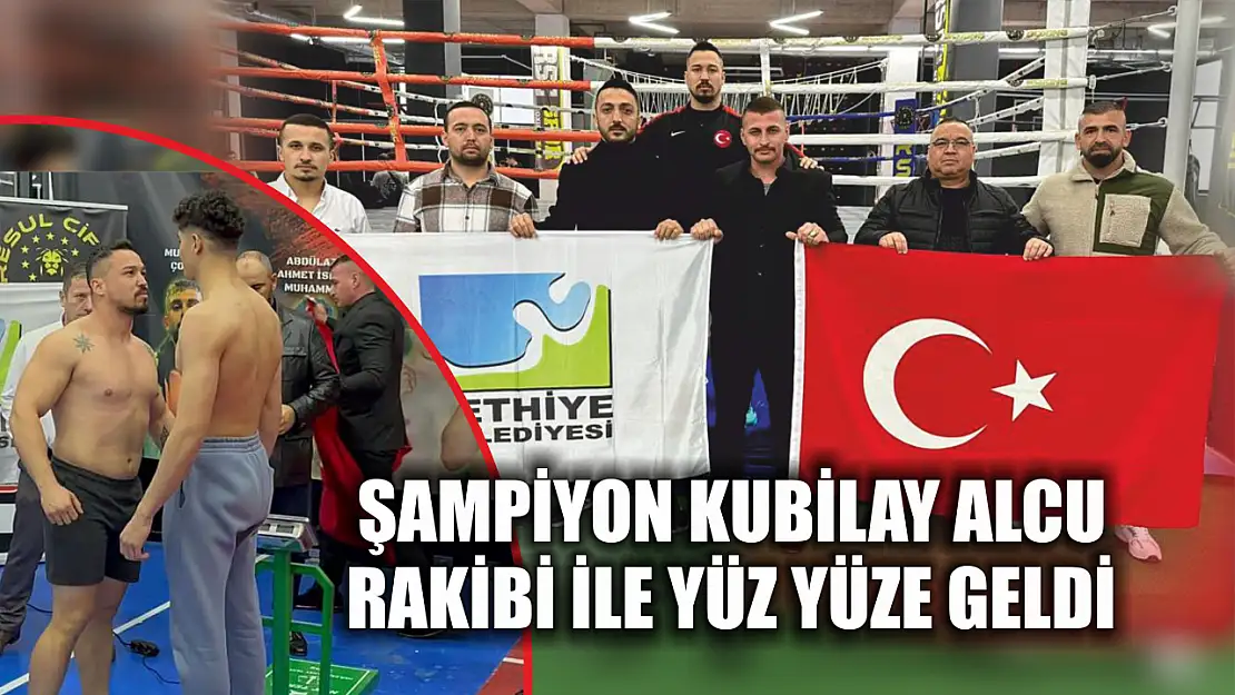 Şampiyon Kubilay Alcu Rakibi ile Yüz Yüze Geldi