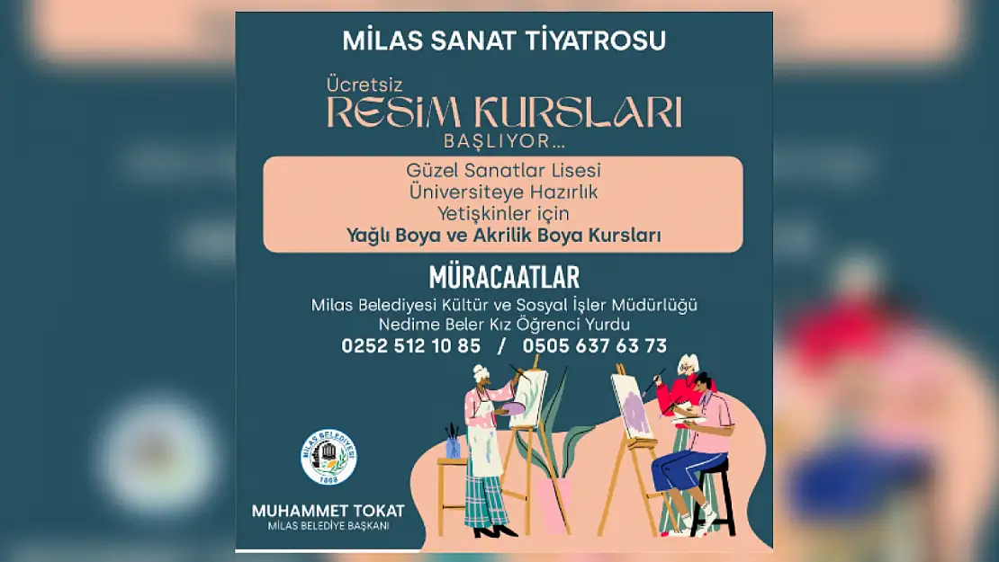 Sanat Tiyatrosu Resim Kurslarına Kayıtlar Başladı