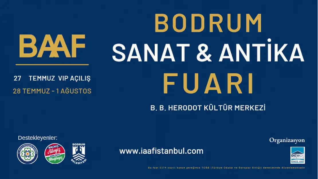 Sanat ve antika meraklıları Baaf Bodrum'da buluşuyor