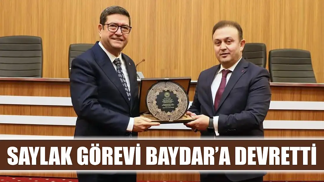 Saylak görevi Baydar'a devretti