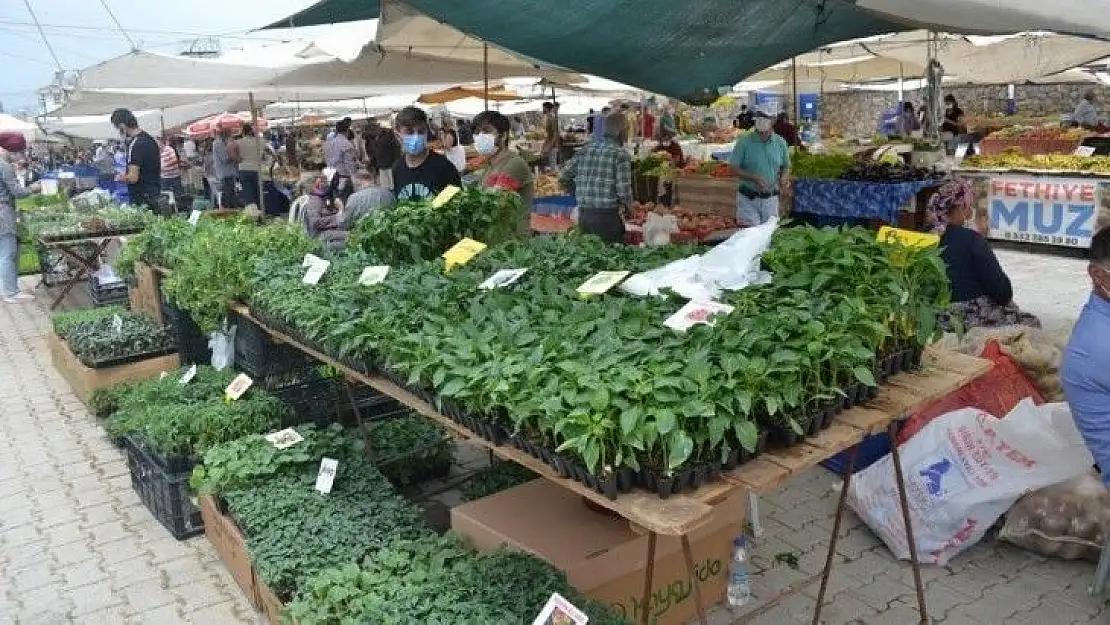 Semt Pazarları Fethiye'de de kuruldu 