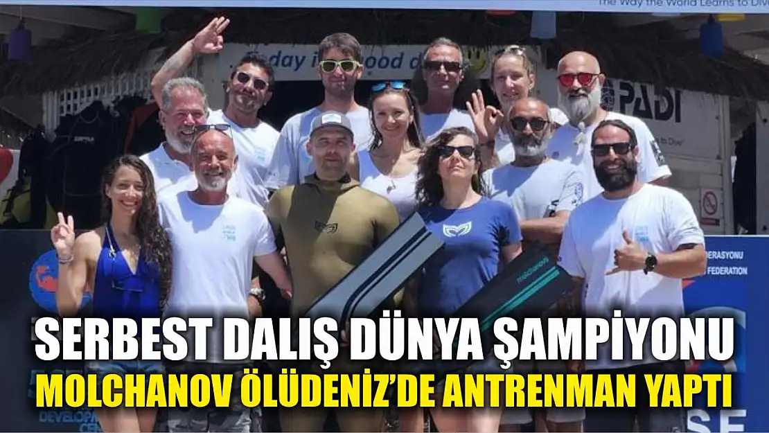 Serbest Dalış Dünya Şampiyonu Alexey Molchanov Ölüdeniz'de Antrenman Yaptı